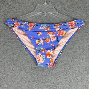 Mae Bikini Bottom Womens XL Purple‎ Pink Floral Swim Bathing Suit Beach